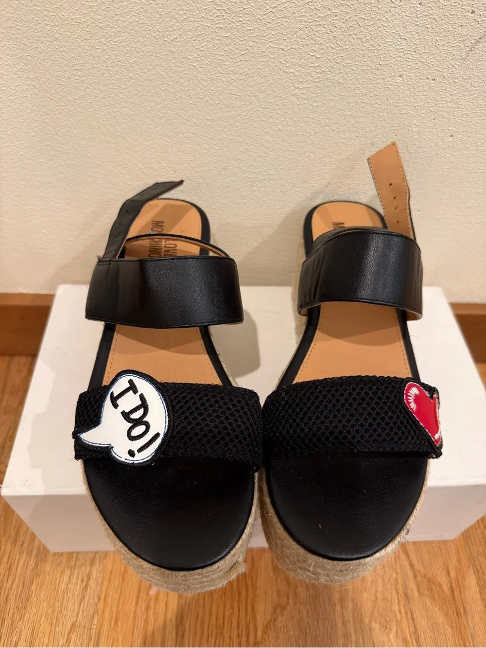 love moschino platform sandals 38